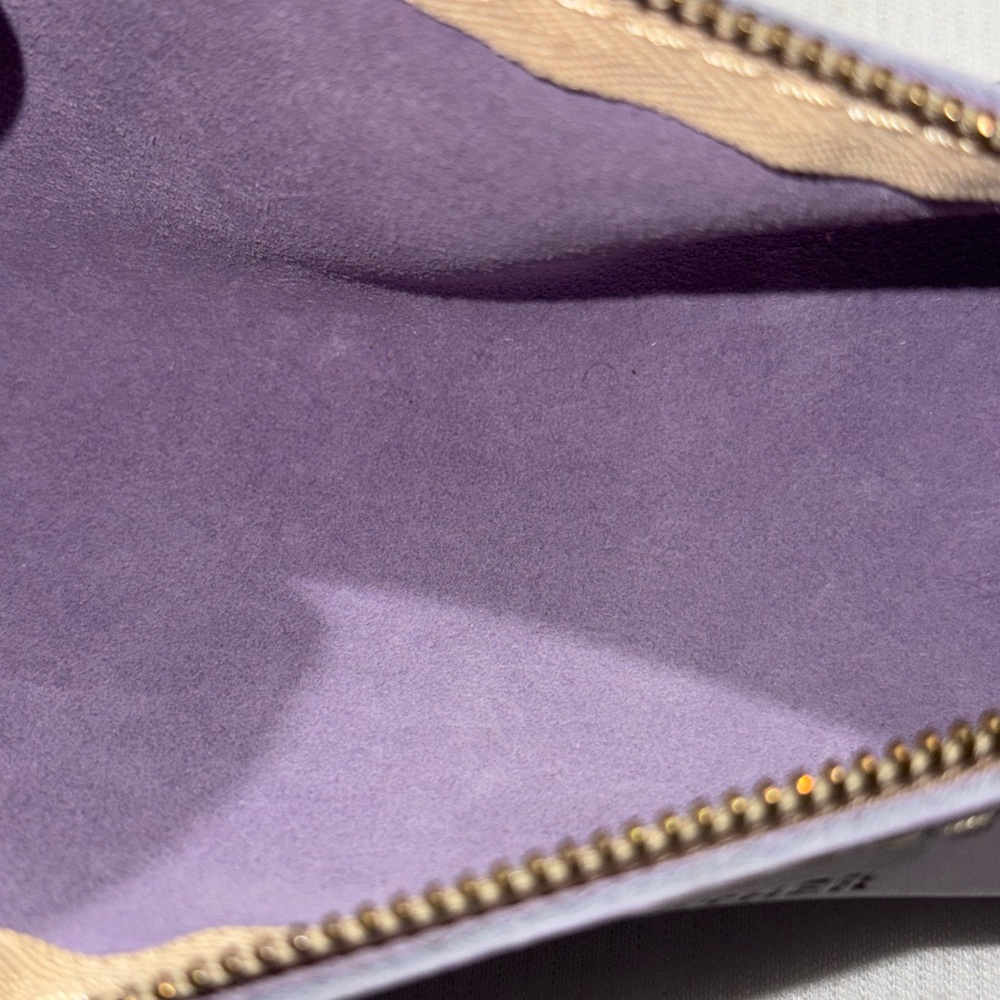 Portland Leather “Alpine” Zipper Pouch Purple - Picture 3 of 8